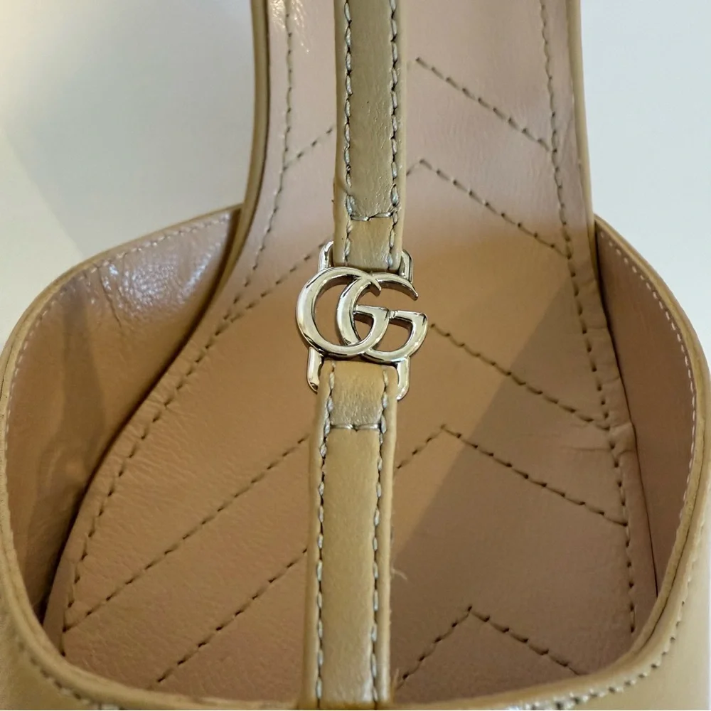 🆕 Gucci Marmot T-Strap Leather Pump 40EU - Picture 6 of 14